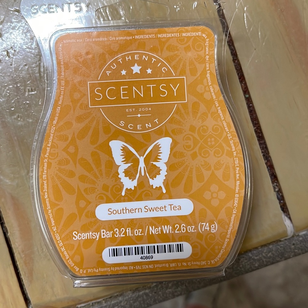 Scentsy “Southern Sweet Tea” wax bar-Discontinued scent~READ LISTING